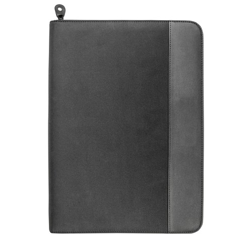 Pochette porte-documents personnalisée en microfibre et simili cuir. Poche interne