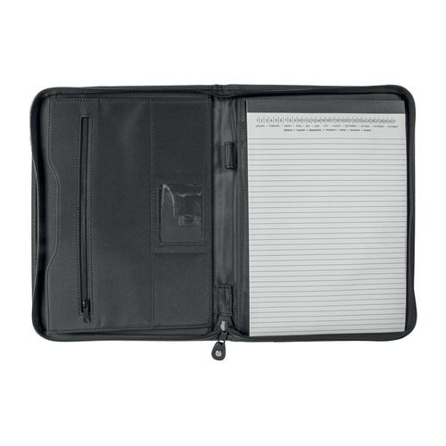 Pochette porte-documents en microfibre et simili cuir. Poche interne - 2