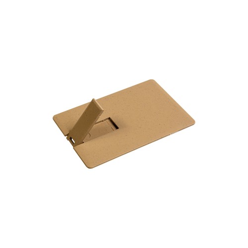 Clé USB de 8 Gb en forme de carte, en paille de blé et PP. Possibilité d'import - 3