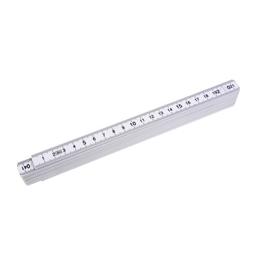 Mètre pliable en plastique, longueur 2 mt, 10 branches - 1