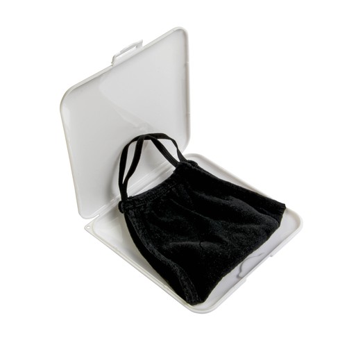 Etui porte-masque en PP avec traitement anti-bactérienne. ISO 22196 - 5