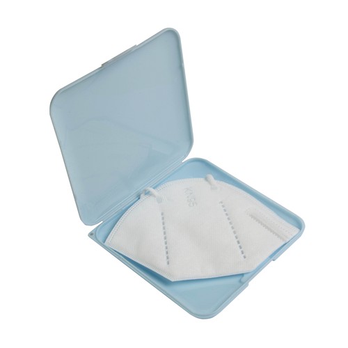 Etui porte-masque en PP avec traitement anti-bactérienne. ISO 22196 - 6
