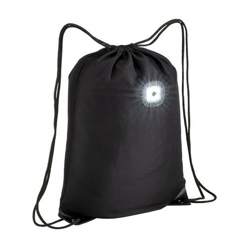 MOCHILA DE POLIÉSTER 300T CON LUZ LED COB, ESQUINAS REFORZADAS