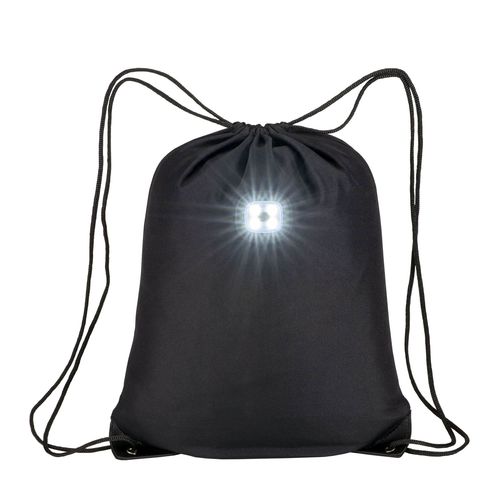 Sac-à-dos en polyester 300T avec lumière LED COB, angles renforcés - 2