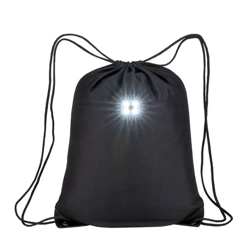Sac-à-dos en polyester 300T avec lumière LED COB, angles renforcés - 2