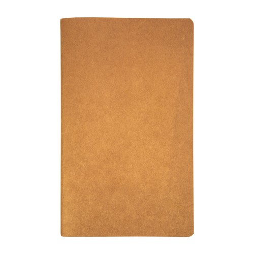 Carnet avec couverture en papier recyclé, feuilles à lignes, coloris ivoire - 1