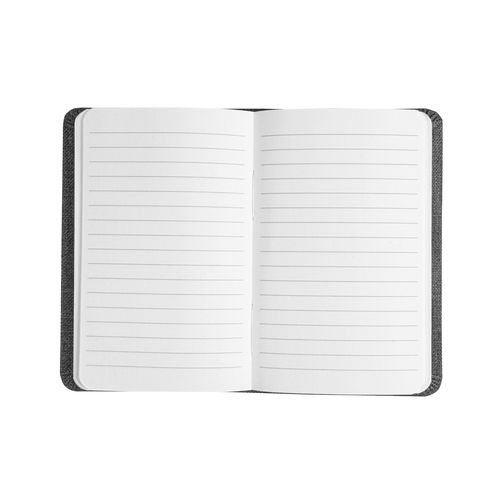 Carnet avec couverture en papier recyclé, feuilles à lignes, coloris ivoire - 2