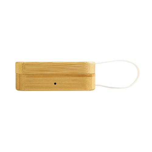 Écouteurs bluetooth avec étui de chargement en bambou - 3