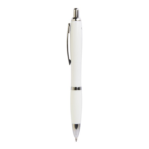 Stylo à bille personnalisé ABS avec tige anti-bactérienne. Clip en métal. ISO 22196.