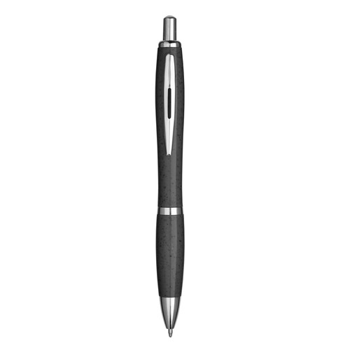 Stylo à déclic en paille de blé (50%) et PP (50%) - 1