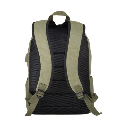 Sac a dos porte PC en Canva effect stone washed - 3