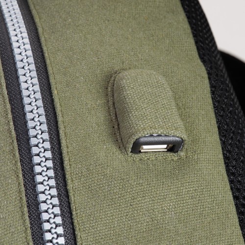 Sac a dos porte PC en Canva effect stone washed - 5