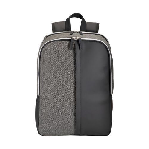 Sac a dos porte PC en simili cuir et polycoton - 2
