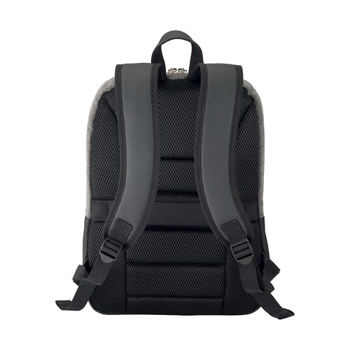 Sac a dos porte PC en simili cuir et polycoton - 3