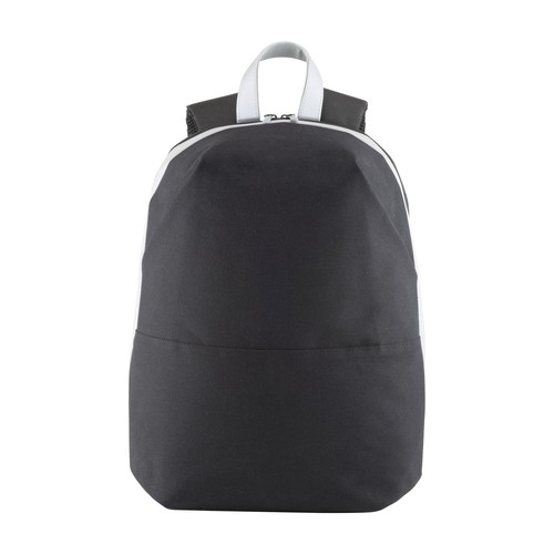 Sac a dos porte PC en Caneva avec insertions en simili cuir a haute visibilite - 2