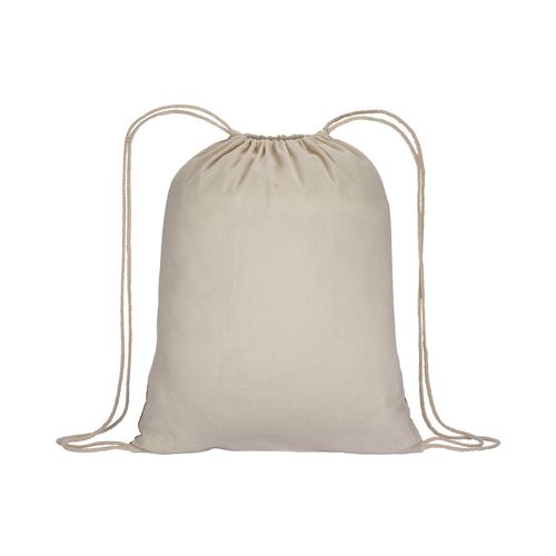 Sac-à-dos en coton 135g/m2 avec fermeture par cordon, base en liège - 3