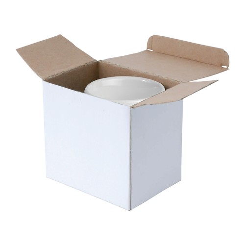 Tasse en ceramique rouge avec interieur blanc avec boîte blanche (0.32 L) - 2