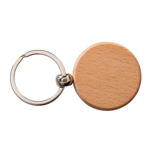 Porte-clés rond en bois - 2