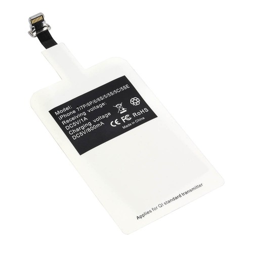 Récepteur QI wireless personnalisé avec connecteur lightning pour activer les dispositifs Apple