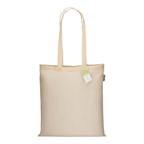 Tote-bag en coton bio 100 g/m2, anses longues - 2