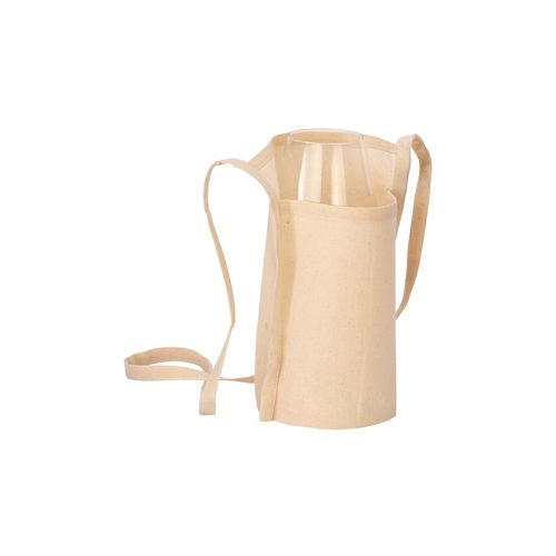 Porte-verre de dégustation en coton bio de 150 g/m2, avec tour de cou de 90 cm. - 1