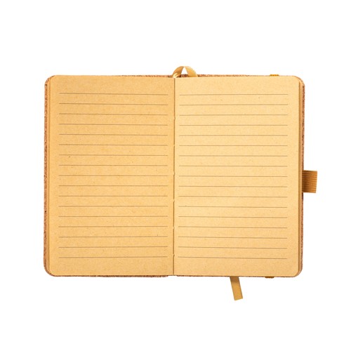 Carnet en liège, feuilles lignées de couleur ivoire, 80 pages de 70 gr, papier recyclé. - 2