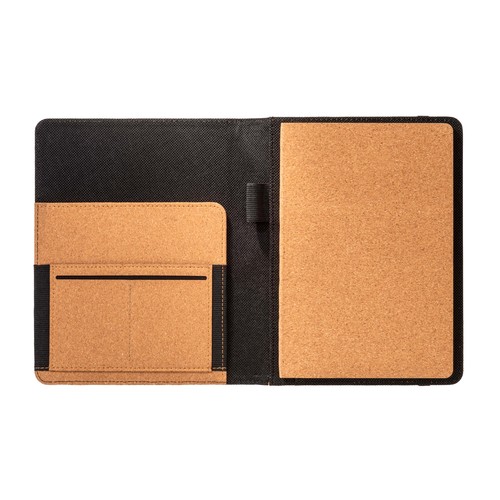 Conférencier organizer en liège avec élastique A5, bloc de 64 feuilles - 3