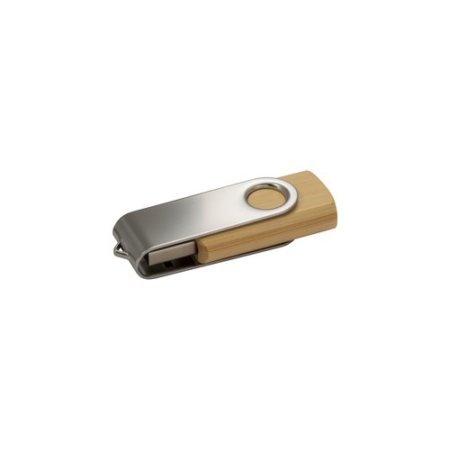 MEMORIA USB EN BAMBÚ Y METAL 4GB