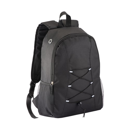 600D polyester Backpack with earbuds port