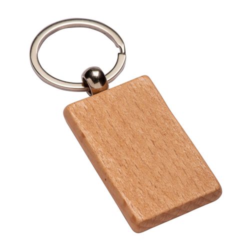 Porte-clés rectangulaire en bois - 1