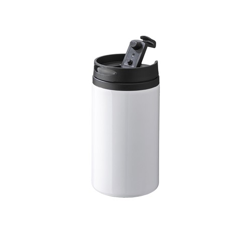 Tasse en metal avec intérieur, manche et bouchon en plastique Adaptée pour la sublimation - 2