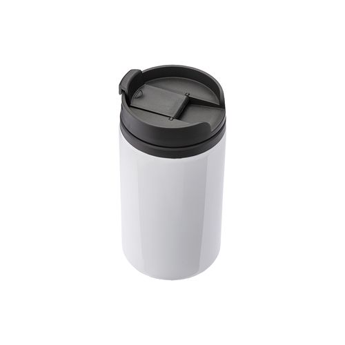 Tasse en metal avec intérieur, manche et bouchon en plastique Adaptée pour la sublimation - 3