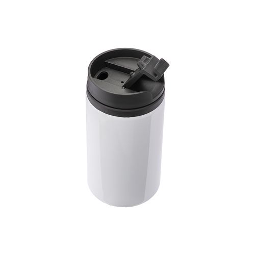 Tasse en metal avec intérieur, manche et bouchon en plastique Adaptée pour la sublimation - 4
