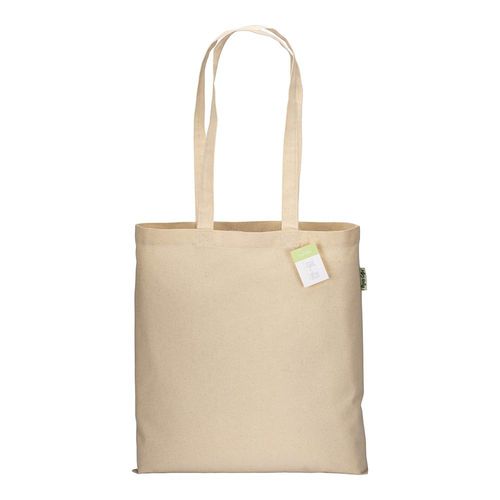 Tote-bag en coton bio 190 g/m2, anses longues - 2