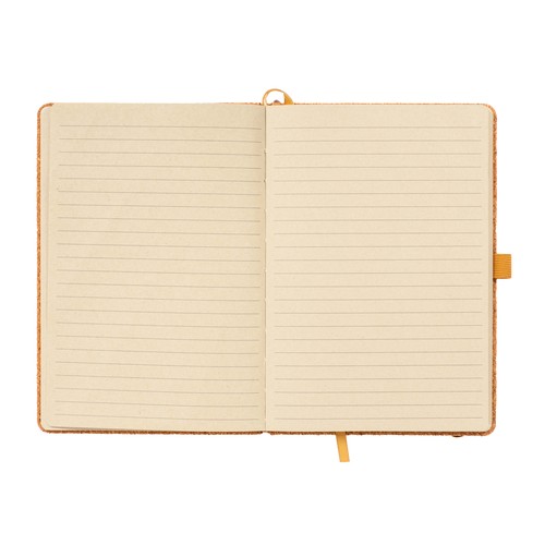 Carnet en liège, feuilles lignées de couleur ivoire, 80 pag de 70 gr., papier recyclé. - 3