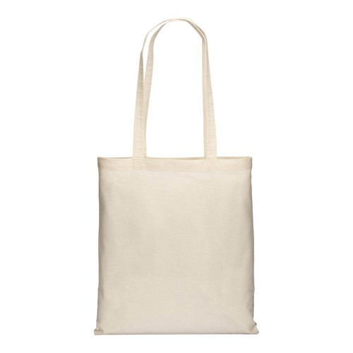 Tote-bag en coton 135g/m2, base en liège, anses longues - 3