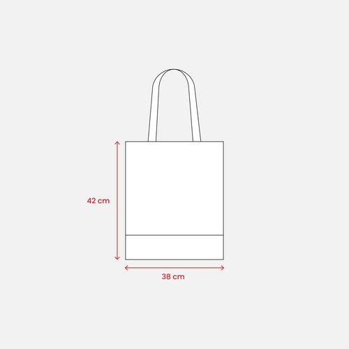 Tote-bag en coton 135g/m2, base en liège, anses longues - 4