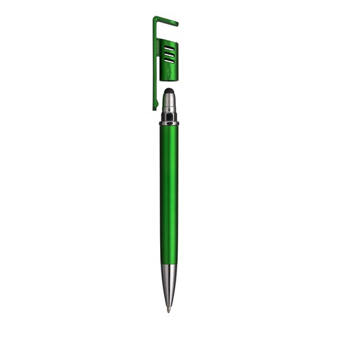 Stylo à bille en plastique avec corps métallique, support pour téléphone portable - 3