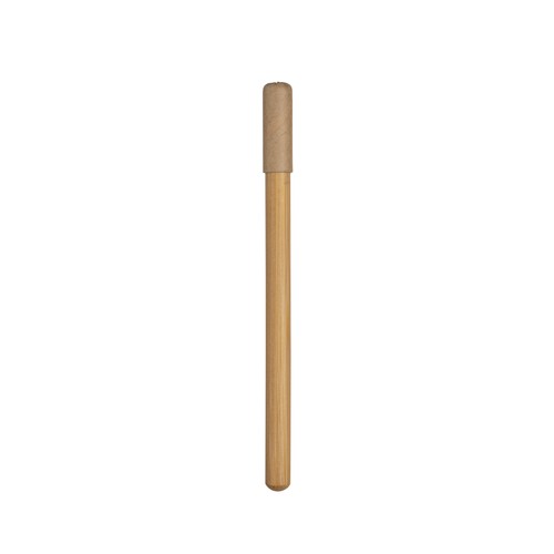 Long -lasting HB bamboo pencil with  cylindrical section, paper cap