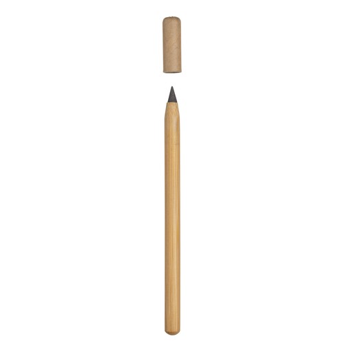 Crayon HB en bambou à longue durée, à section cylindrique, avec capuchon en papier - 2