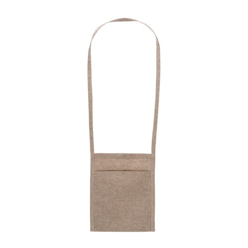 Porte-verre de dégustation en coton recyclé de 150 g/m2, avec poche et soufflet. - 3