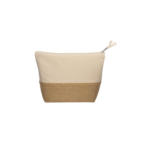 Beauty case en coton 280 g/m2, avec base en toile de jute - 2