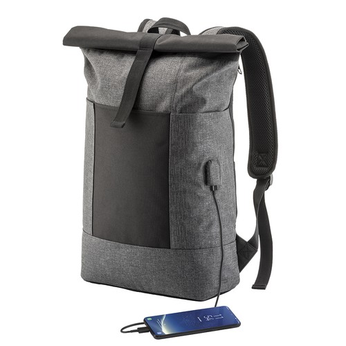 Sac-à-dos porte-PC en polyester réfléchissant - 1