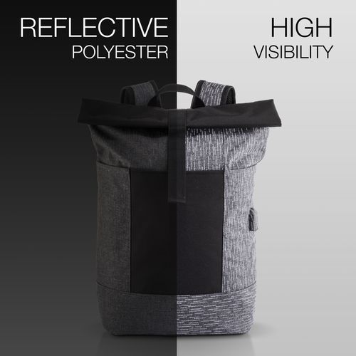 Sac-à-dos porte-PC en polyester réfléchissant - 3