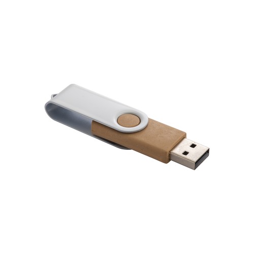 Clé USB en paille de blé, résine biodégradable et métal 4Gb - 4