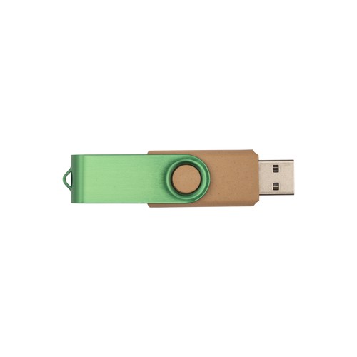 Clé USB en paille de blé, résine biodégradable et métal 4Gb - 3