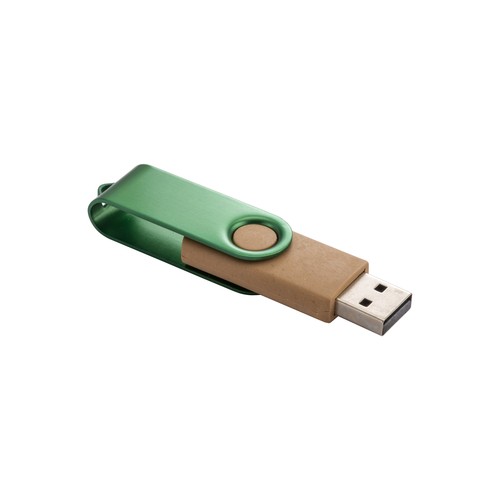 Clé USB en paille de blé, résine biodégradable et métal 4Gb - 4