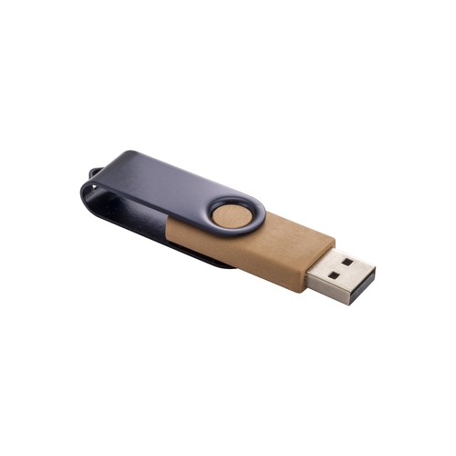 Clé USB en paille de blé, résine biodégradable et métal 4Gb - 4