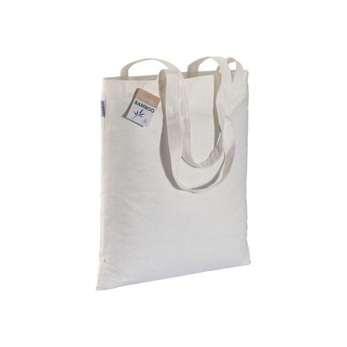 Tote-bag en fibre de bambou 135 g/m2, anses longues - 1