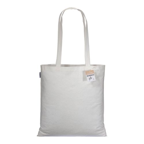 Tote-bag en fibre de bambou 135 g/m2, anses longues - 2